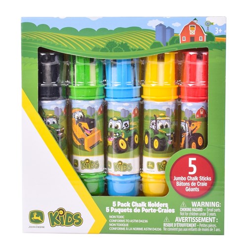 JOHN DEERE CHALK HOLDERS WITH CHALK NON-TOXIC