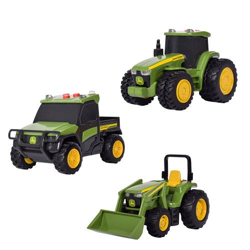JOHN DEERE LIGHTS AND SOUND MINI TRACTORS 3 PIECE SET