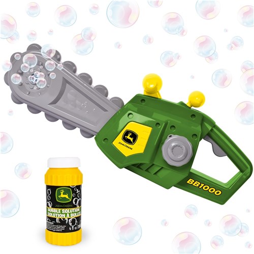 JOHN DEERE MOTORISED BUBBLE AND FUN CHAINSAW
