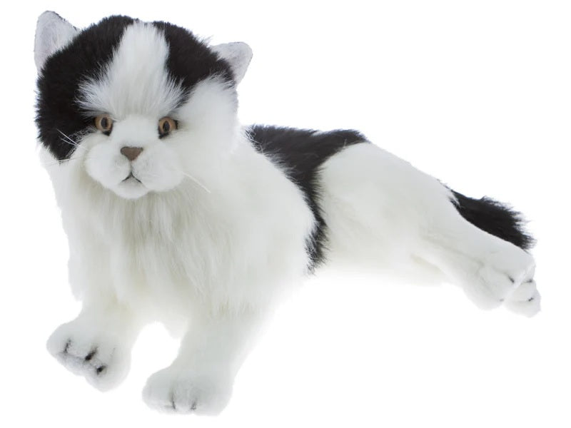 BOCHETTA WOODROW PIEBALD CAT 38CM PLUSH LYING