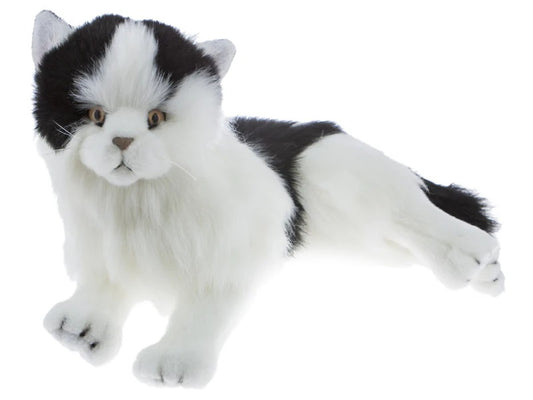 BOCHETTA WOODROW PIEBALD CAT 38CM PLUSH LYING
