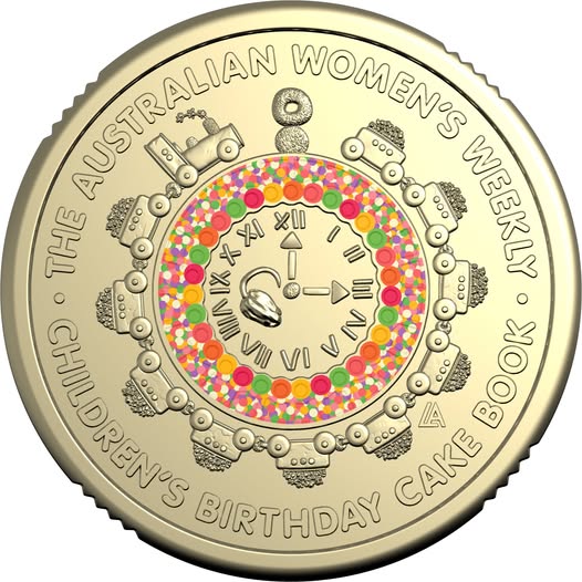 AWW BIRTHDAY CAKE $1 TUBE TEN COIN COLLECTION  AND FOLDER SET