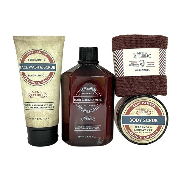 MENS REPUBLIC 5 PIECE GROOMING KIT INCLUDING TOOL CASE