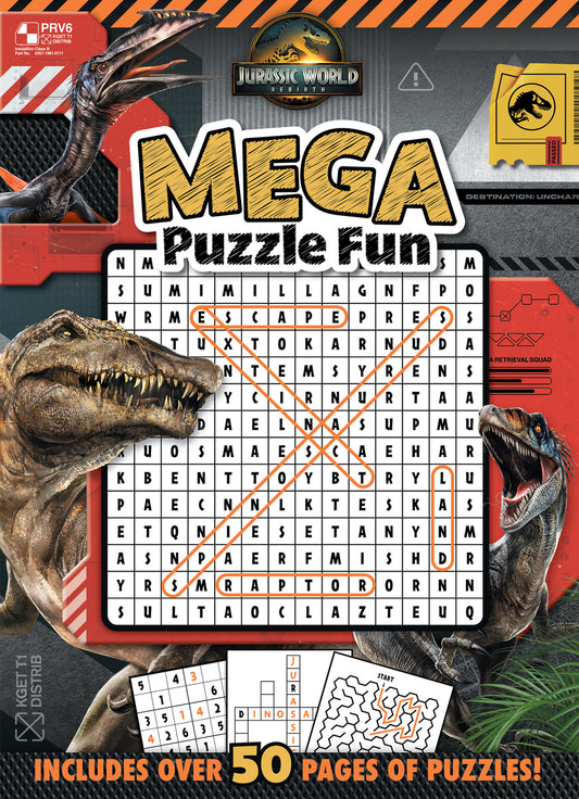 JURASSIC WORLD REBIRTH MEGA PUZZLE FUN - SCHOLASTIC