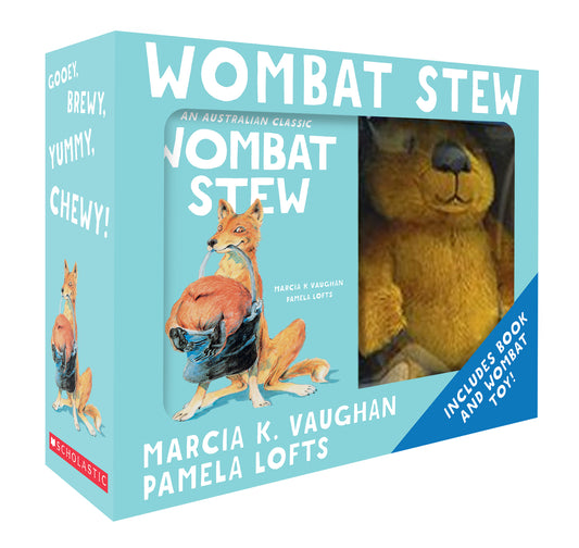 WOMBAT STEW : BOOK AND PLUSH TOY BOXED SET - MARCIA VAUGHAN 